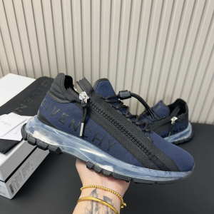 Givenchy Blue Spectre Zip Low Top Canvas Runner Sneakers Givenchy Blue Spectre Zip Low Top Canvas Runner Sneakers