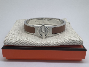 Hermes Mens Clic Glenan Bracelets Brown