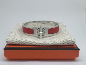 Hermes Mens Clic Glenan Bracelets Red