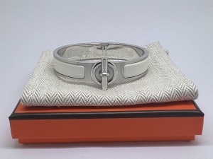 Hermes Mens Clic Glenan Bracelets White