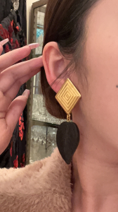 Saint Laurent Pyramid Earrings
