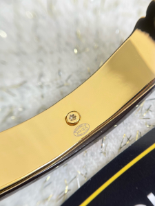 Chanel CC Logo Black Cuff Bracelet