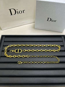 Dior 30 Montaigne Jolie Chain Belt Gold