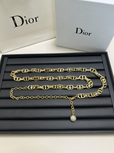 Dior 30 Montaigne Jolie Chain Belt Gold