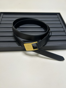 Loewe Amazona Leather Belt Black 25MM