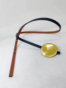 jil sander victor metal buckle skinny leather belt Brown Black 10MM jil sander victor metal buckle skinny leather belt Brown Black 10MM