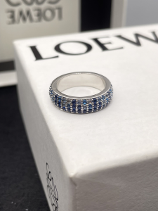 Loewe Thin Pave Rings with Crystals