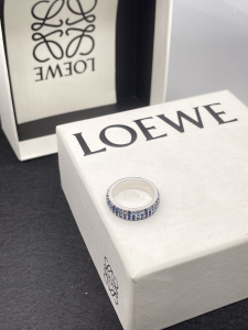 Loewe Thin Pave Rings with Crystals