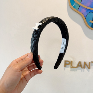 Celine Triomphe Black Head Band