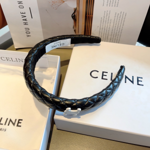 Celine Triomphe Black Head Band