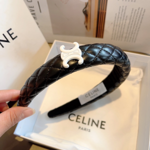 Celine Triomphe Black Head Band