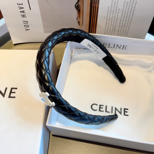 Celine Triomphe Black Head Band