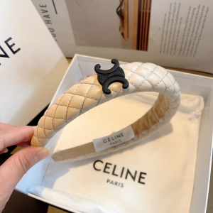 Celine Triomphe Off White Head Band
