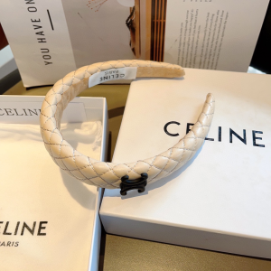 Celine Triomphe Off White Head Band
