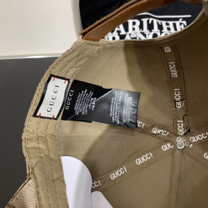 Gucci Beige GG Canvas Baseball Cap Hat