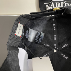 Gucci Black GG Canvas Baseball Cap Hat