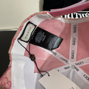 Gucci Pink GG Canvas Baseball Cap Hat