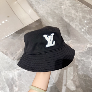 Louis Vuitton LV Black Fabric Bucket Hat