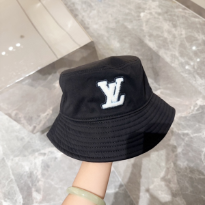 Louis Vuitton LV Black Fabric Bucket Hat