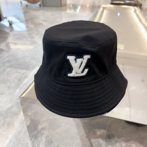 Louis Vuitton LV Black Fabric Bucket Hat