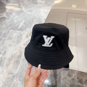 Louis Vuitton LV Black Fabric Bucket Hat