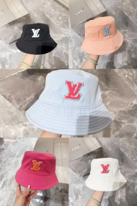 Louis Vuitton LV Black Fabric Bucket Hat