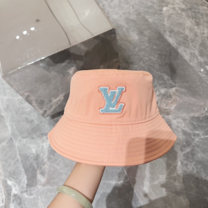 Louis Vuitton LV Pink Fabric Bucket Hat