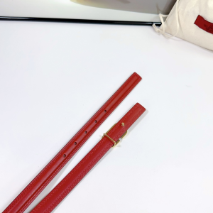 Valentino Vlogo Leather Belt Red 20MM