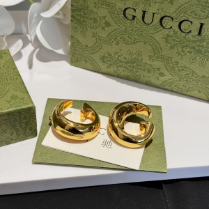 Gucci Gold Metal G Motif Earrings