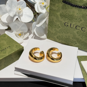 Gucci Gold Metal G Motif Earrings