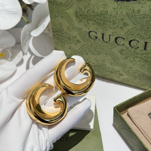 Gucci Gold Metal G Motif Earrings
