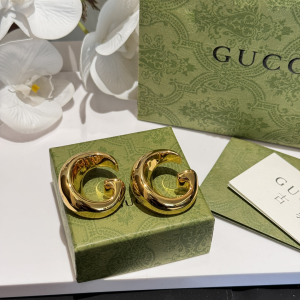 Gucci Gold Metal G Motif Earrings