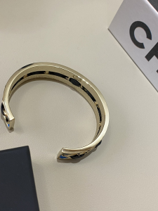 Chanel CC Chain Cuff Bracelet Blue