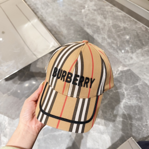 Burberry Beige Fabric Baseball Cap Hat