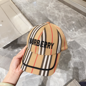 Burberry Beige Fabric Baseball Cap Hat