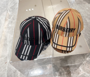 Burberry Beige Fabric Baseball Cap Hat