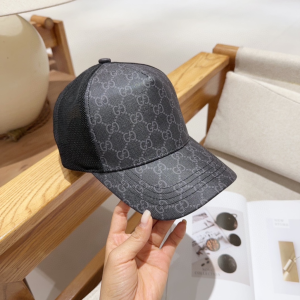 Gucci Black GG Canvas Baseball Cap Hat