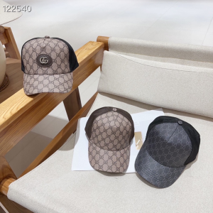 Gucci Black GG Canvas Baseball Cap Hat