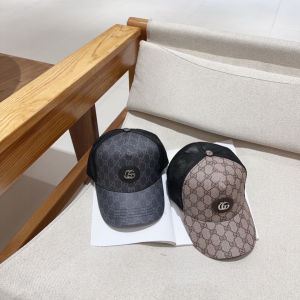 Gucci Black GG Canvas Baseball Cap Hat