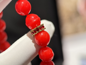 Chanel CC Red Pearls Necklaces