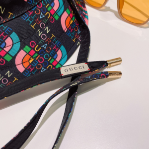 Gucci Black Canvas Bucket Cap Hat