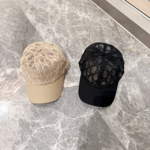 Gucci Black GG Mesh Baseball Cap Hat