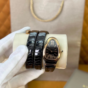 Bvlgari Bulgari Serpenti Spiga Black Ceramic Watch 35MM Bvlgari Bulgari Serpenti Spiga Black Ceramic Watch 35MM