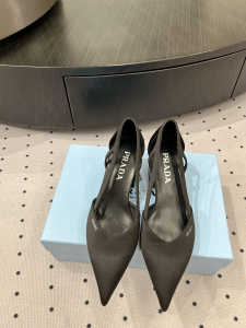 Prada Black Satin Pumps 50MM