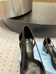 Prada Black Satin Pumps 50MM