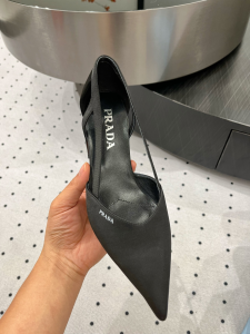 Prada Black Satin Pumps 50MM