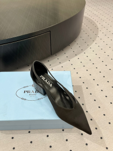 Prada Black Satin Pumps 50MM
