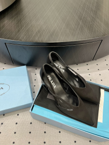 Prada Black Satin Pumps 50MM