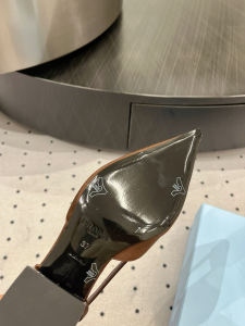 Prada Brown Satin Pumps 50MM