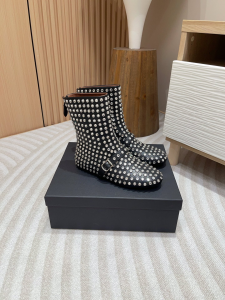 Alaia High Ballet Flats Black Strass Lambskin Leather Alaia High Ballet Flats Black Strass Lambskin Leather